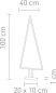 Preview: Sompex Pine Tischleuchte groß LED 6W, schwarz, 2700K, 540lm