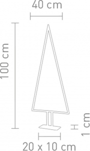 Sompex Pine Tischleuchte groß LED 6W, schwarz, 2700K, 540lm